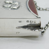 Edwardian Sterling Silver Reynolds Angels Prayer Book Holder Fob Antique