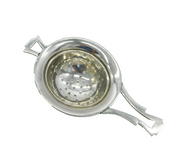 Art Deco Sterling Silver Modernist Pattern Tea Strainer Antique 1934 Birmingham