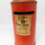 20th Century Early Tinplate Royal Mail George V Pillar Box Money Box Antique