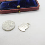 Sterling Silver & Enamel Scotland Charm Pendant Vintage c1970