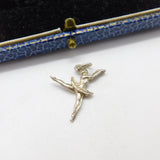Sterling Silver Pirouette Ballerina Charm Pendant Vintage c1970