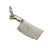 Sterling Silver Butchers Cleaver Charm Pendant Vintage c1970