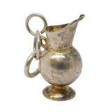 Sterling Silver Wine Jug Charm Pendant Vintage c1970