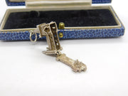 Sterling Silver Opening Wedding Couple in the Church Charm Pendant Vintage c1970