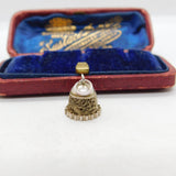 Sterling Silver Little Churchbell Charm Pendant Vintage c1970
