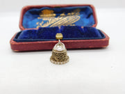 Sterling Silver Little Churchbell Charm Pendant Vintage c1970
