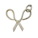 Sterling Silver Scissors Charm Pendant Vintage c1970