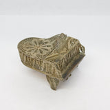 20th Century Filigree Sterling Silver Grand Piano Miniature Antique c1920