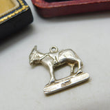Sterling Silver 'Clovelly' Donkey Charm Pendant Vintage c1970