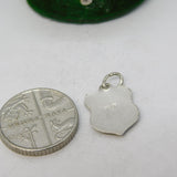 Sterling Silver Enamel Edinburgh Castle Charm Pendant Vintage c1970