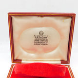 Goldsmiths Crown Jewellers Tooled Leather Jewellery Bracelet Box Vintage
