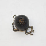 WW1 Period Sterling Silver 'Touch Wud' Charm Pendant Antique AF