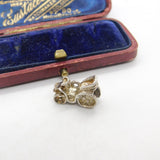 Sterling Silver Traditional Motor Car Charm Pendant Vintage c1970