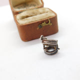 Sterling Silver Good Luck Wishing Well Charm Pendant Vintage c1970