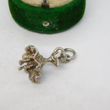 Sterling Silver Flamenco Dancer Charm Pendant Vintage c1970