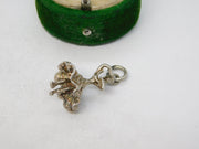 Sterling Silver Flamenco Dancer Charm Pendant Vintage c1970