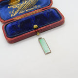 Sterling Silver and Dyed Mother of Pearl Charm Pendant Vintage c1970