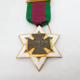 Gold Plated & Enamel Large Masonic Jewel Medal Antique c1920 Art Deco