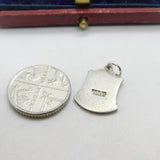 Sterling Silver and Enamel Bridlington Travel Shield Charm Pendant Vintage c1970