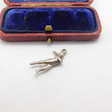 Sterling Silver Spinning Dancer Charm Pendant Vintage c1970