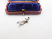 Sterling Silver Spinning Dancer Charm Pendant Vintage c1970