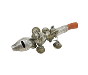 George III Sterling Silver & Coral Baby Rattle & Whistle Antique 1798 London