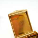Boxed Cartier 9ct Yellow Gold Cabochon Sapphire Pill Box Antique 1942 London