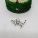 Sterling Silver Kangaroo Charm Pendant Vintage c1970
