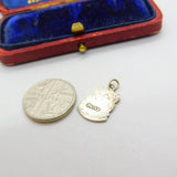 Sterling Silver and Enamel Stirling Travel Shield Charm Pendant Vintage c1970