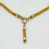 Victorian Gold Plated Honeycomb Link Watch Chain Antique c1880