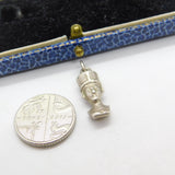 Sterling Silver Egyptian Pharaoh Charm Pendant Vintage c1970