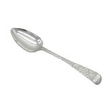 Channel Islands Georgian Sterling Silver Floral Tablespoon Antique Jersey