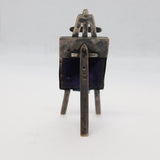 Victorian Sterling Silver Dolls House Portrait Easel Antique 1901 Birmingham