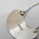 Art Deco Sterling Silver Whisky Tot Decanter Label Antique 1913 London