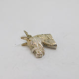 Sterling Silver Horse Head With Bridle Charm Pendant Vintage c1970