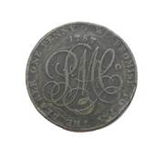 18th Century Anglesey Parys Mine Company Penny Token Antique 1788