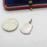 Sterling Silver and Enamel Dunoon Travel Shield Charm Pendant Vintage c1970
