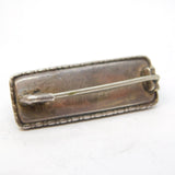 Sterling Silver Morpho Butterfy Wing Bar Brooch Antique c1920 Art Deco