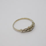 Sterling Silver Patterned Textured Dress Band Ring Vintage c1970 Size L 1/2