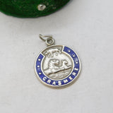 Sterling Silver Enamel Grasmere Horseshoe Charm Pendant Vintage c1970