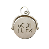 Sterling Silver Good Luck Spinner Charm Pendant Vintage c1970s