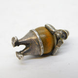 Sterling Silver & Wooden 'Touch Wud' Policeman Charm Pendant Vintage