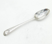 Irish George III Sterling Silver Floral Pattern Tablespoon Antique 1777 Dublin