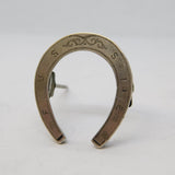 Victorian Sterling Silver 'Fussie' Horseshoe Brooch Antique 1893 Chester
