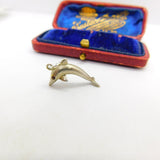 Sterling Silver Dolphin Charm Pendant Vintage c1970