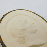 Grand Tour Period Large Moulded Plaster Classical Plaque Pendant Antique