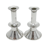 Arts & Crafts Sterling Silver Modernist Candlesticks Antique 1917 London