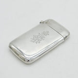 Victorian Sterling Silver Somerset Light Infantry Card Case Antique London