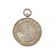 Art Deco Sterling Silver 'Whitley Flower Show' Fob Medal Antique Birmingham