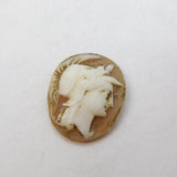 Victorian Small Carved Classical Hera Goddess Cameo Plaque Antique c1860